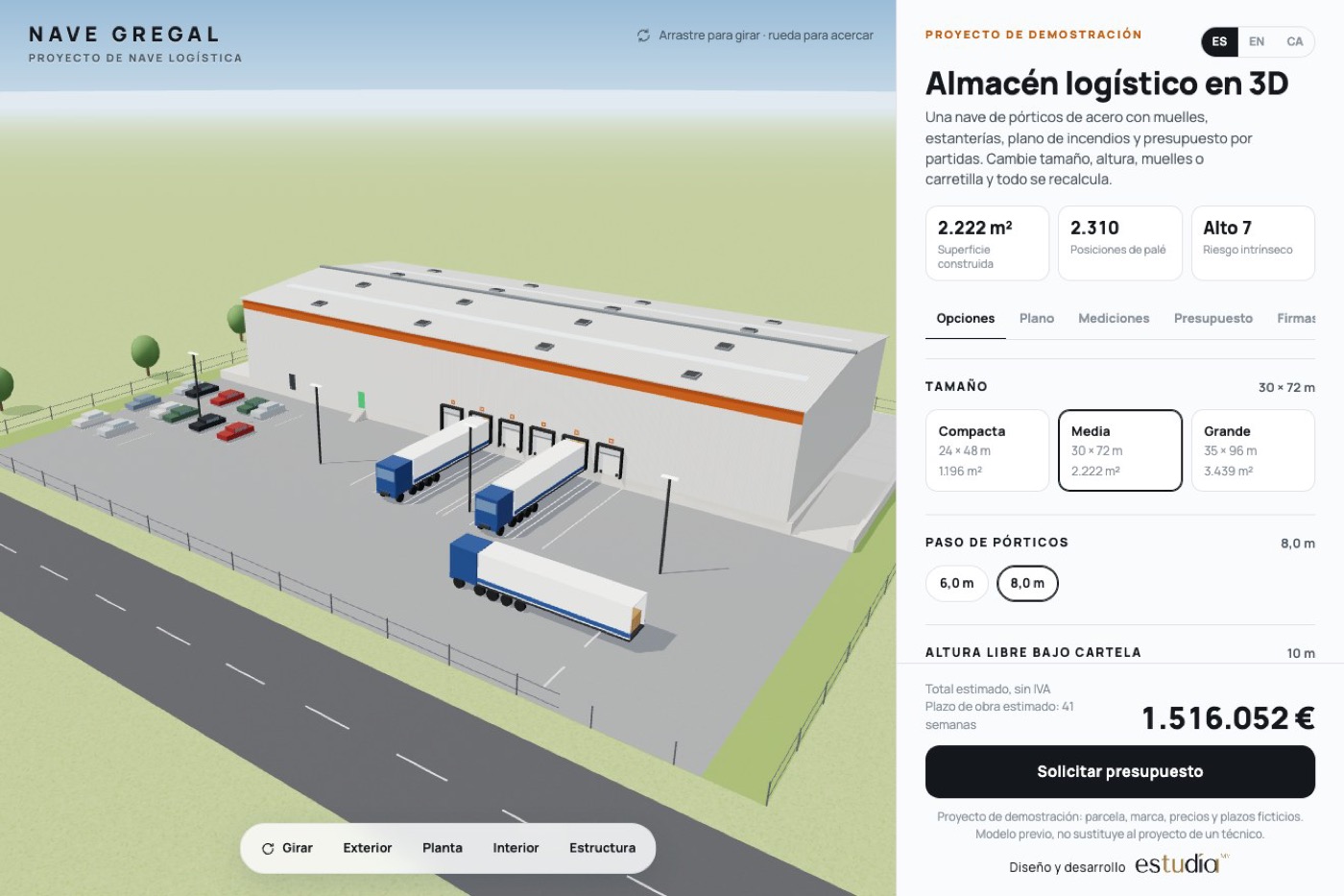 Nave Gregal — Logistics warehouse project · storage