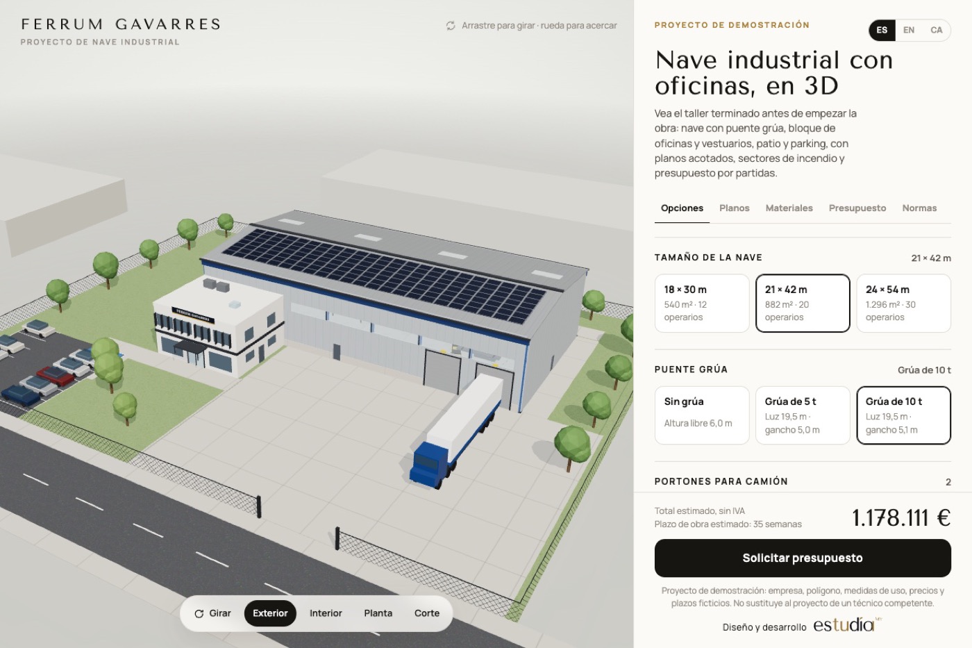 Ferrum Gavarres — Building project · industrial building
