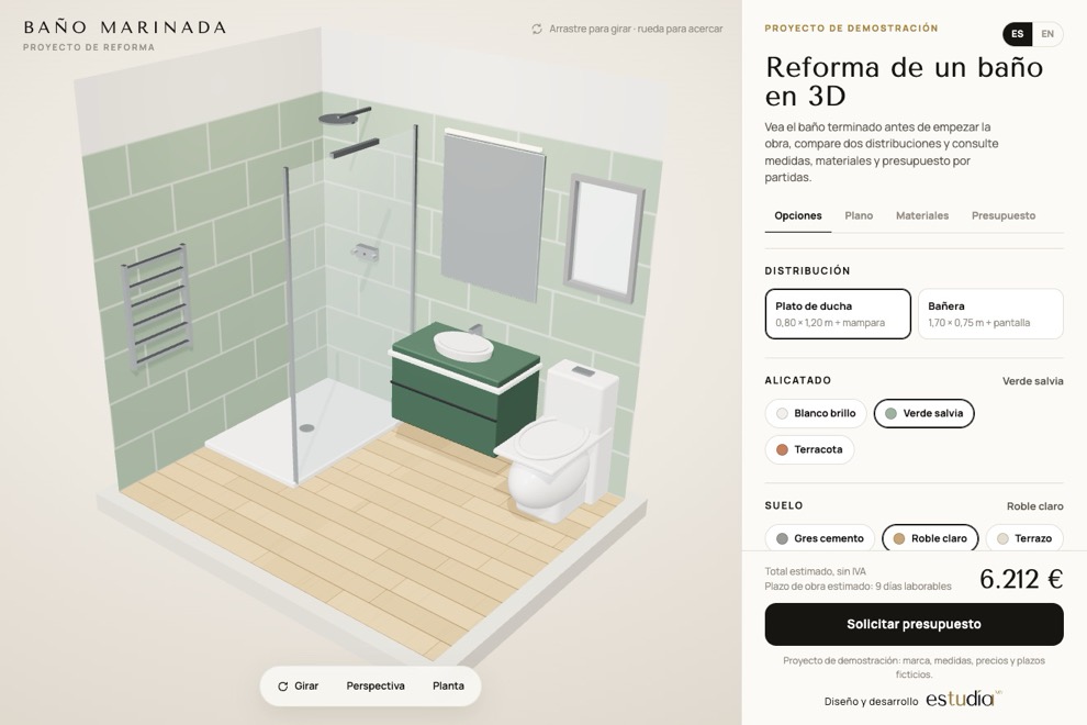 Baño Marinada — Projecte de reforma · bany